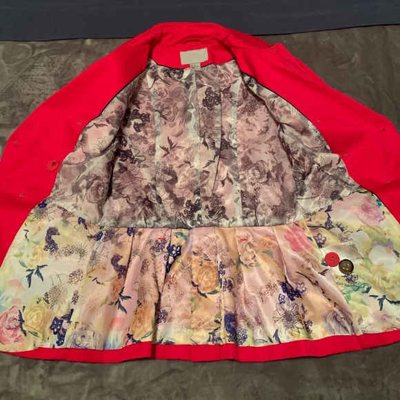 H&M Red Trench Coat - Picture 4 of 8